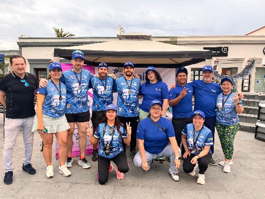 Participación de los colaboradores de Aqualia Los Cabos en el evento con causa social