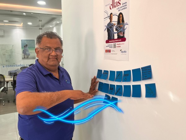 Participación de los colaboradores de Aqualia México en la campaña corporativa Hazlo por Ellas